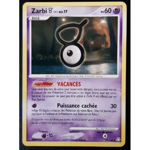 Pokemon Zarbi 79 / 146 Diamant Et Perle Eveil Des Légendes