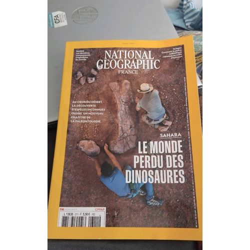 Revue National Geographic 311 Le Monde Perdu Des Dinosaures