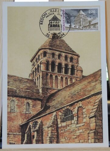 Lot De Carte + Enveloppe 1er Jour Redon 1987