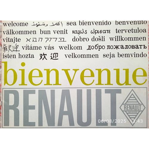 Ancienne Pub Renault.