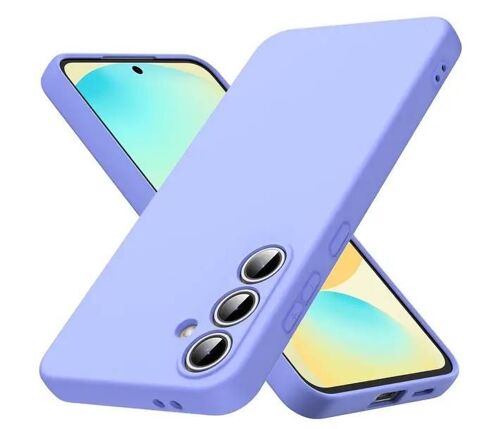 Coque Pour Samsung Galaxy S24 Fe 5g - Housse Etui Silicone Gel Fine + Film Ecran - Mauve