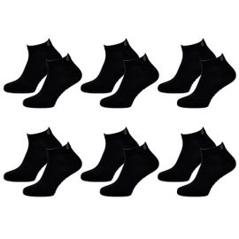 Chaussettes Homme Lotto Sneaker Pack De 6 Paires Sneaker Lotto Noires