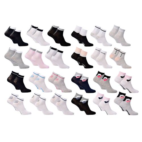 Chaussettes Enfant Lotto Socquettes Pack De 12 Paires Girls Quarter Surprise
