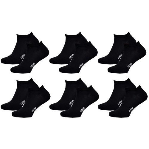 Chaussettes Homme Azzaro Confort Et Qualité -Assortiment Modèles Photos Selon Arrivages- Pack De 6 Paires Sneakers Azzaro Noir
