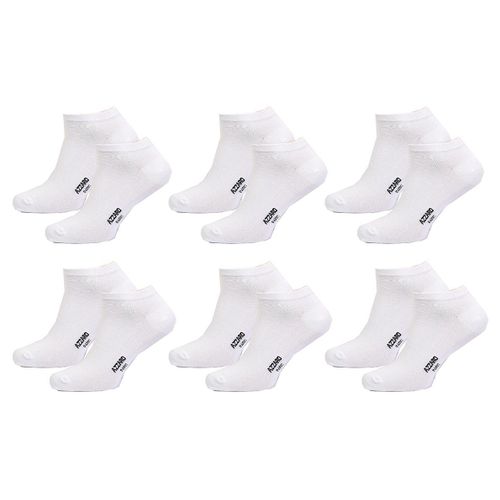 Chaussettes Homme Azzaro Confort Et Qualité -Assortiment Modèles Photos Selon Arrivages- Pack De 6 Paires Sneakers Azzaro Blanc