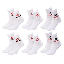 Chaussettes Enfant Lotto Tennis Crew Pack De 6 Paires Lotto Tennis Crew Blanc