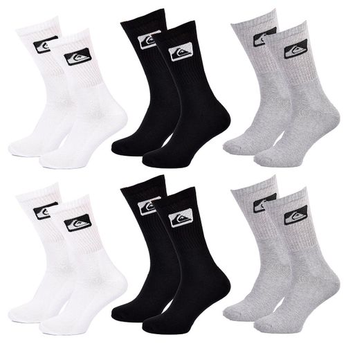 Chaussettes Quiksilver Cushioned Crew 6 Pcs 0334
