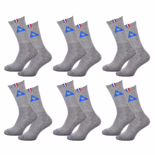 Chaussettes Homme Le Coq Sportif Pack De 6 9378 Gris