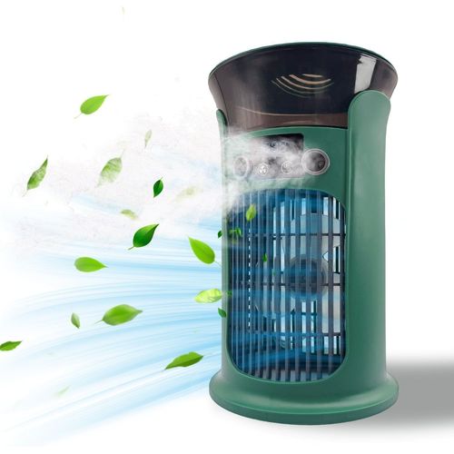 Ventilateur de climatisation portable, alimenté par USB, humidificateur d'air, mini refroidisseur d'air personnel, ventilateur de refroidissement ultra silencieux pour famille, voyage, bureau