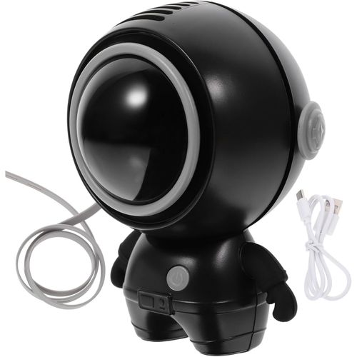 Ventilateur de Cou USB Rechargeable Astronaute Ventilateur Portable Silencieux à Vitesses Réglables pour Refroidissement Compact Accessoire de Voyage Activités Extérieures