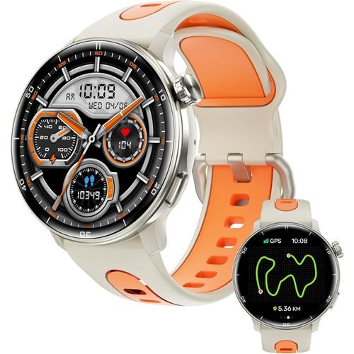 Montre Intelligente Gps, Montre De Course Pour Homme Et Femme, Écran Amoled De 3,6 Cm, Boussole, Appel Bluetooth, Étanchéité Ip68, Fréquence Cardiaque, Montres Connectées Militaires D'extérieur