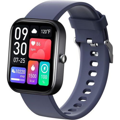 Runmefit GTS5 Montre intelligente avec appels Bluetooth Écran tactile HD de 1,8"", plus de 100 modes sportifs, batterie de 10 jours, moniteur de fréquence cardiaque/sommeil, montre de fitness