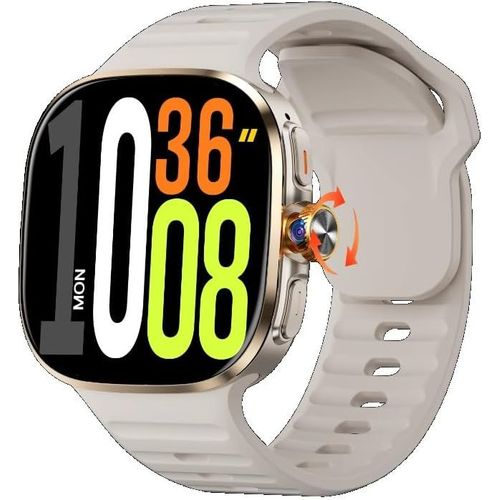 M99 Montre Intelligente M99 4g/5g Avec Carte Sim Android 10 Écran Amoled 6,1 Cm 2100 Mah Gps Wifi Nfc Téléchargeable (Doré, 4 + 64 Go)
