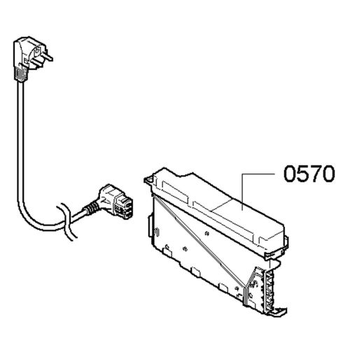 Carte électronique module de puissance (repère 0570) Lave-vaisselle (00658149 NEFF)