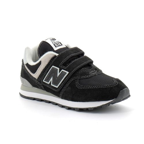 New Balance 574 Unisex Chaussures - Noir - Taille: 32.5 - Cuir - Foot Locker
