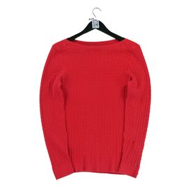 Reconditionné - Pull Femme En Maille Torsadée Rouge - Taille Xl - Femme - Rouge
