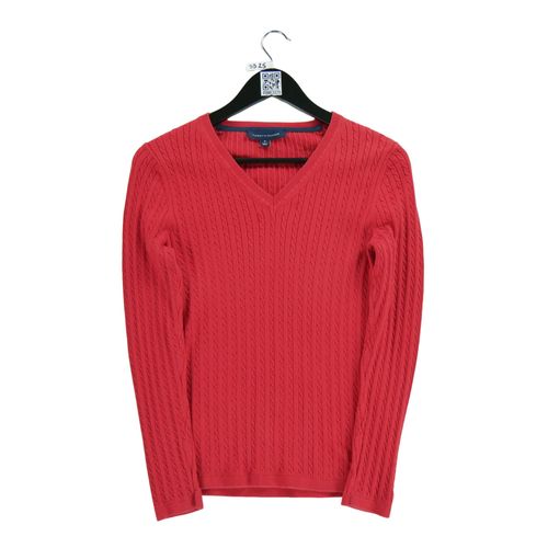 Reconditionné - Pull Tommy Hilfiger Torsadé - Taille M - Femme - Rouge