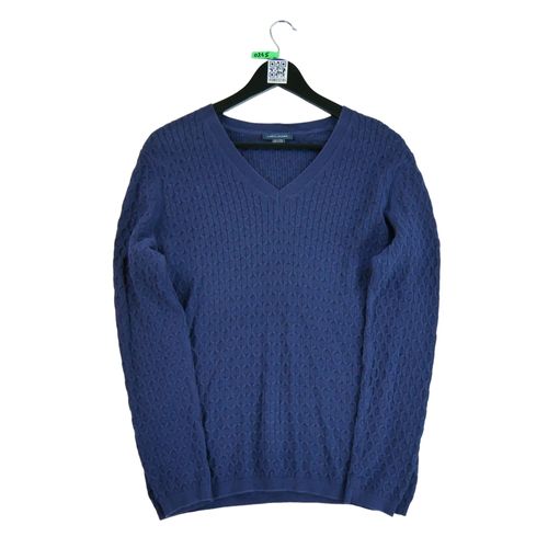 Reconditionné - Pull Tommy Hilfiger Torsadé - Taille L - Femme - Marine