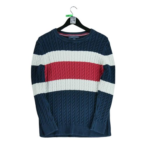 Reconditionné - Pull Tommy Hilfiger Torsadé - Taille 2xl - Homme - Marine