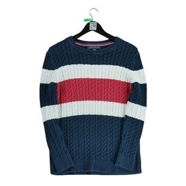 Reconditionné - Pull Tommy Hilfiger Torsadé - Taille 2xl - Homme - Marine