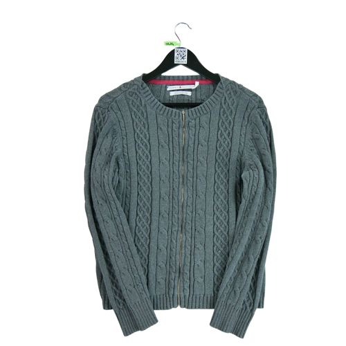 Reconditionné - Gilet Tommy Hilfiger Torsadé - Taille Xl - Femme - Gris