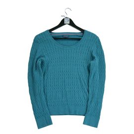 Reconditionné - Pull Femme En Maille Torsadée - Taille M - Femme - Turquoise