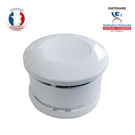 Détecteur de Fumée certifié NF Lifebox Serenity 10 à pile Lithium 10 ans Fabriqué en France