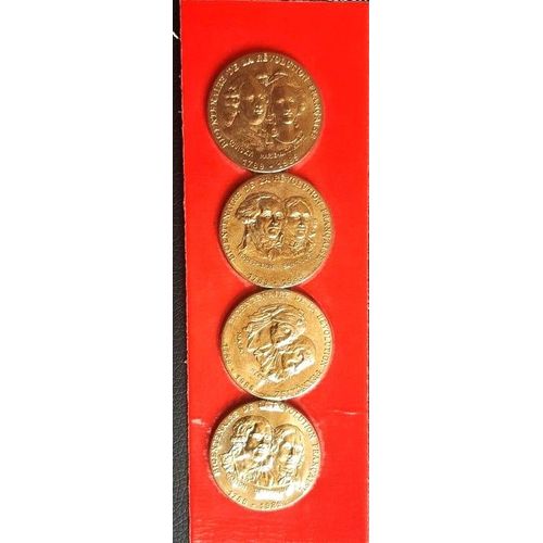 Lot 4 Médailles Bicentenaire Révolution Française Mdp