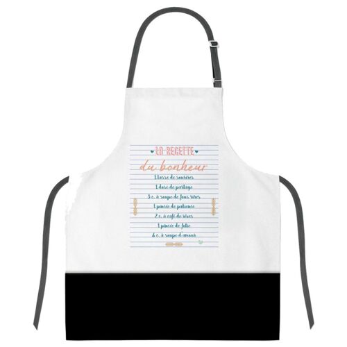 Tablier Adulte À Nouer - Recette Bonheur