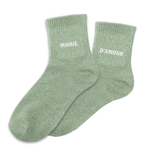 Chaussettes Mamie D'amour Dépareillées Vertes
