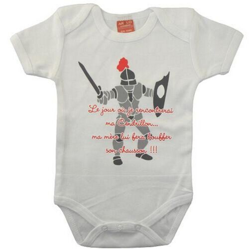 Body Manches Courtes Le Jour Où 6/12 Mois