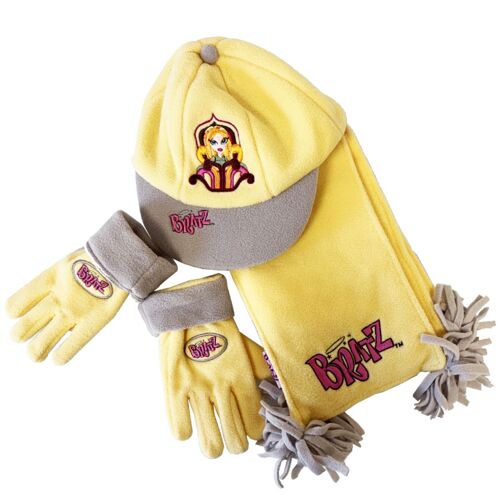 Ensemble Casquette, Écharpe Et Gants Polaire Bratz