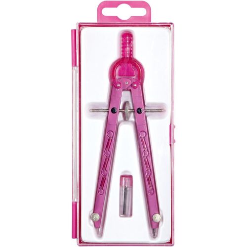 Kaxdl-Albert 1355-20-Compas Géométrique Avec Guide À Crémaillère,Longueur 165 Mm,Rose