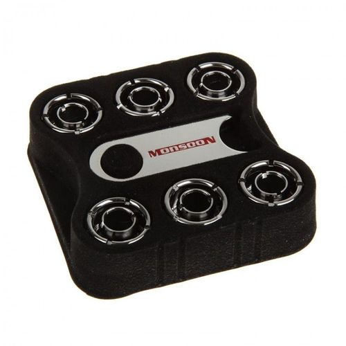 Monsoon 13/10mm fitting single black chrome