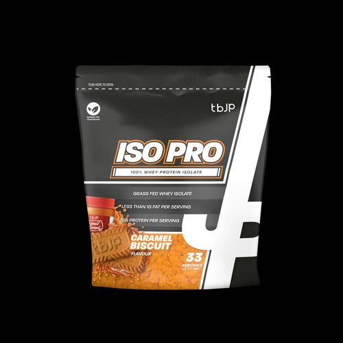 Whey Isolate Protein Iso Pro Tbjp 1kg Goût Caramel Biscuit 