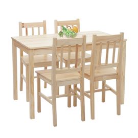 Ensemble De Salle À Manger Hwc-F77, Salon, Style Rustique, Bois Massif, 110 Cm   Bois De Pin Finition Lasure