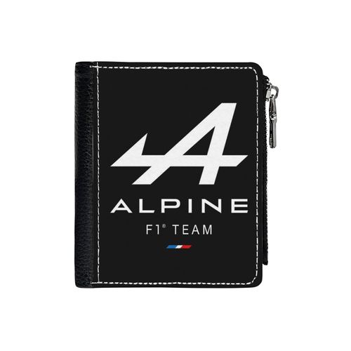 Portefeuille Alpine F1 _4607 Compact en Simili-Cuir PU Porte-Cartes avec Fermeture Éclair Multi-Poches Unisexe Homme Femme Ad