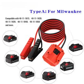 Démarrage d'urgence d'une voiture Adaptateur de démarrage pour batterie de moteur électrique(Type A pour Milwaukee)
