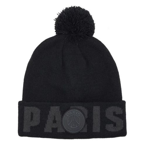 Taille Unique - Bonnet - Paris Saint Germain - Collection Officielle - Acrylique - Taille Adulte - Noir