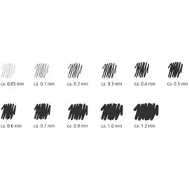 Feutre À Pointe Fine Pigment Liner,Noir,Largeur De Tracé 0,2 Mm