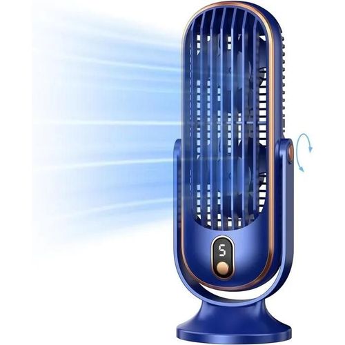 Ventilateur tour, ventilateur de bureau portable avec options à 5 vitesses, double circulation d\'air, ventilateur de table