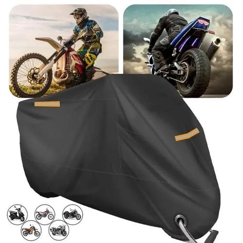 Xxxl Bâche Moto Étanche Bâche Moto 295x110x140cm Couverture Moto Outdoor Résistant À La Neige