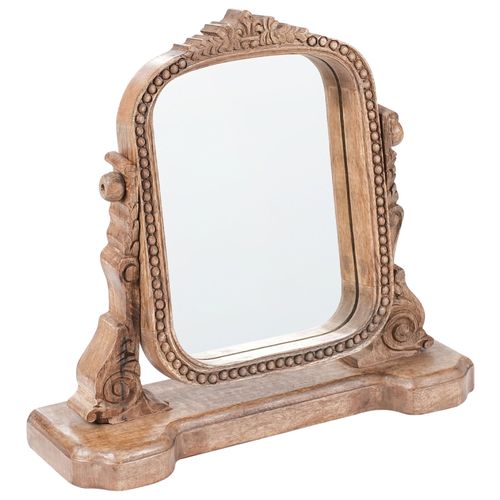 Miroir de table DISZNA Marron