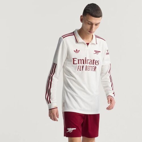 Maillot Authentique Third À Manches Longues Arsenal 25/26 Adidas - Cloud White / Team Coll Burgundy 2 - S
