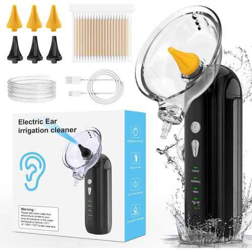 Kalanka-Nettoyeur D'oreille Électrique Enleveur De Cérumen, Nettoyeur D'oreille À 4 Modes Usb Rechargeable Outil D'enlèvement Du Cérumen Pour Adultes Et Enfants 