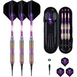 Cible De Fléchettes électronique Unicorn – Pointe Souple – 25 Jeux, 176 Variantes – écran LCD – Jusqu’à 8 Joueurs – 6 Fléchettes Incluses