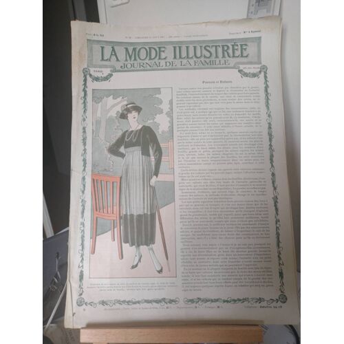 La Mode Illustrée Journal De La Famille Numéro 33 19 Août 1917 Parents Et Enfants