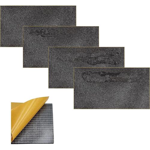 Feuille De Néoprène Adhésive Isolante,Lot De 4 Feuilles,Joint Adhésif,Caoutchouc Adhésif,Panneaux De Mousse De Polyuréthane,Caoutchouc Noir Epdm Expansé (Épaisseur 5mm,22 X 15 Cm)