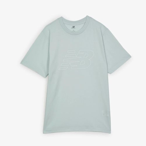 Tee Shirt Flying Logo Bleu/Blanc New Balance - Bleu/Blanc - Xl