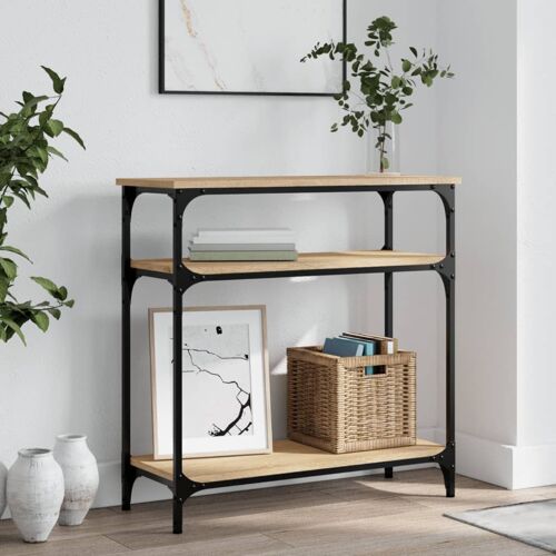 vidaXL Table console ch¿ºne sonoma 75x29x75 cm bois d'ing¿¿nierie